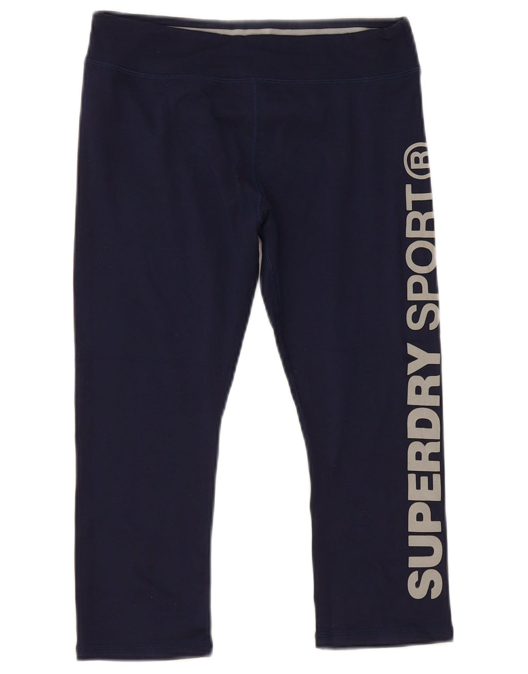Leggings Capri grafici da donna Superdry UK 6 XS poliestere blu navy