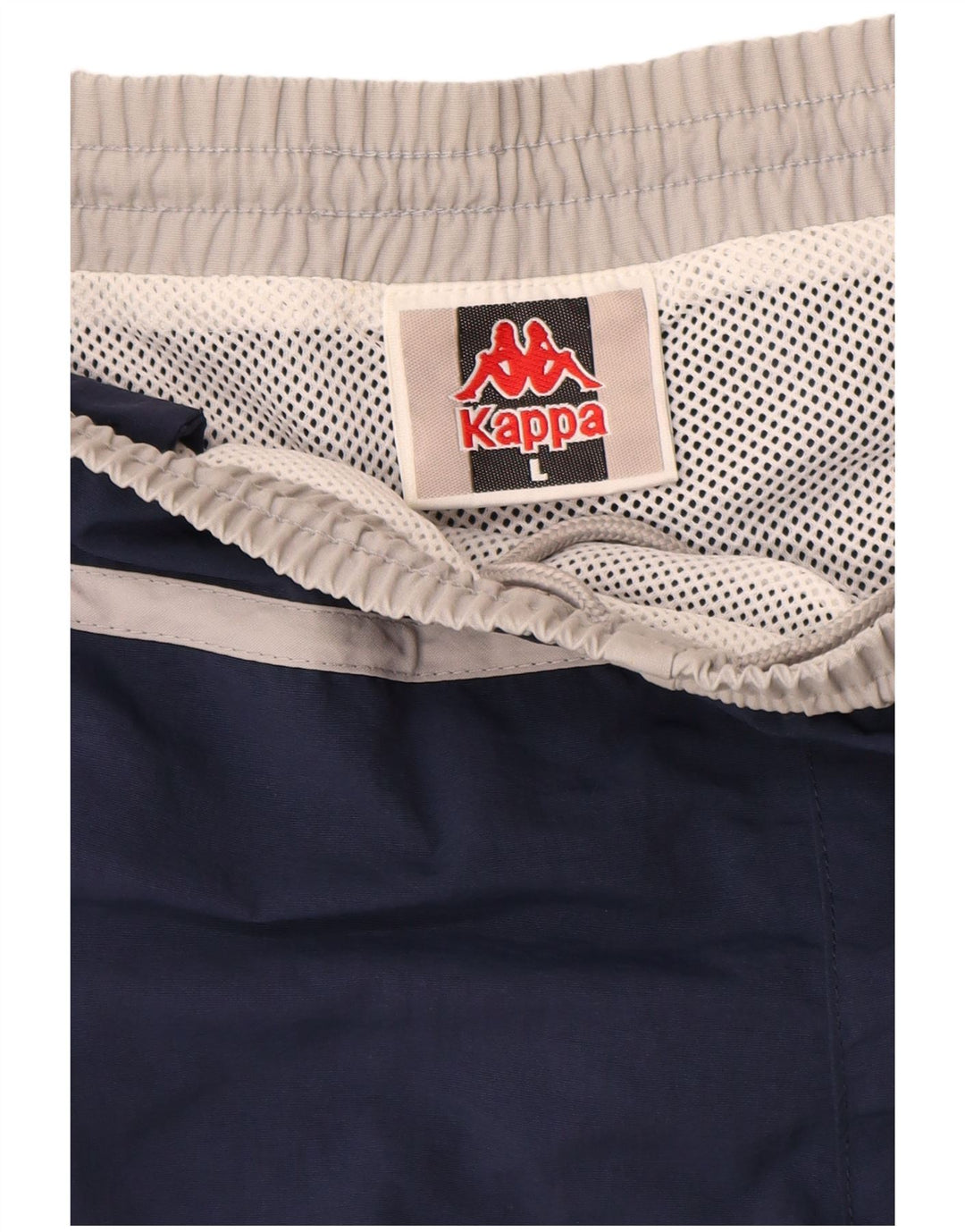 Pantaloncini da bagno da uomo Kappa grandi in nylon color block blu navy