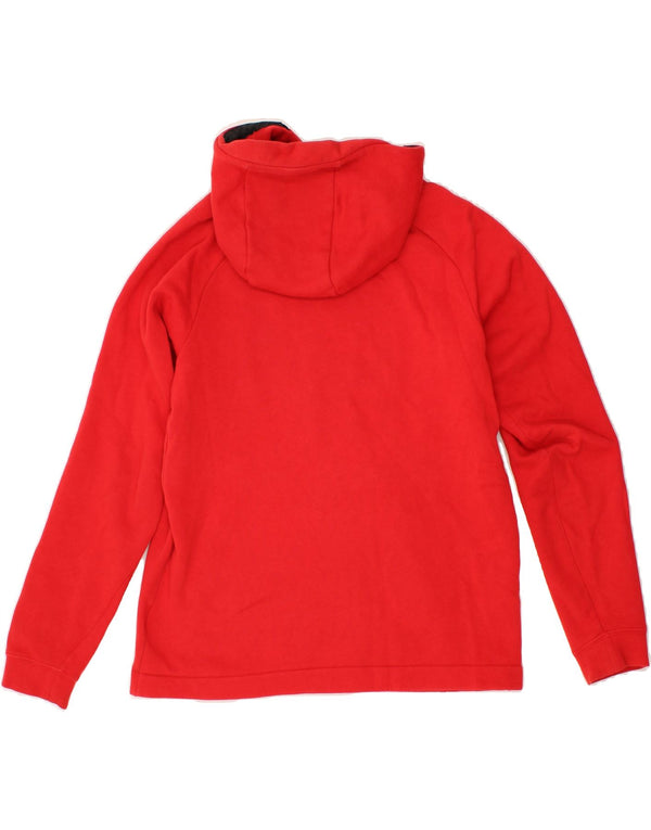 Felpa con cappuccio da uomo NIKE in cotone rosso medio