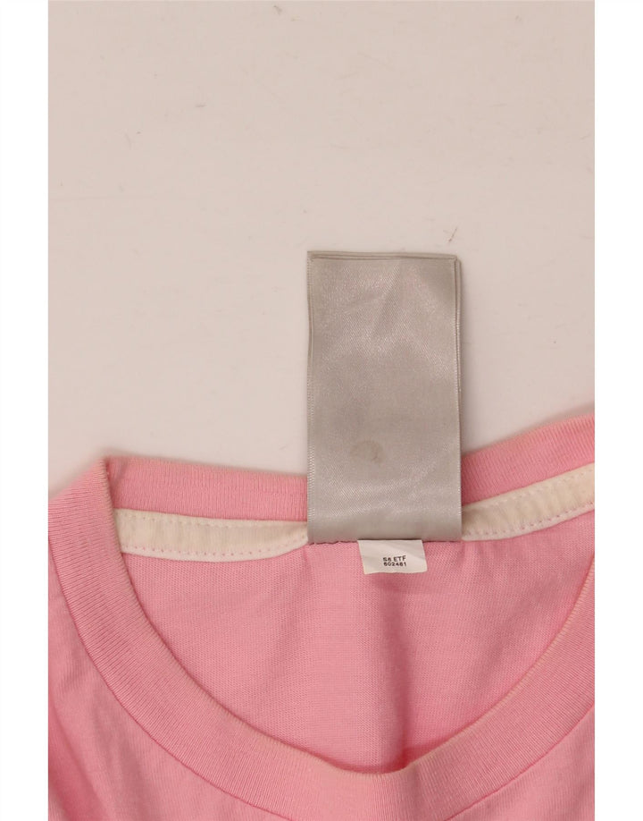 T-shirt grafica da uomo Nike Top in cotone rosa medio