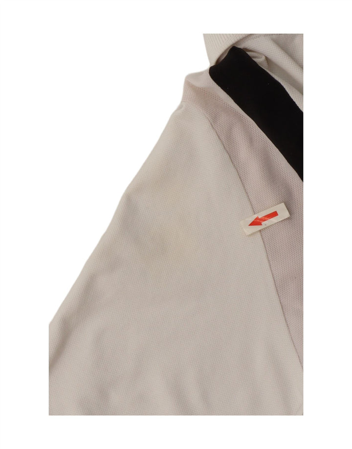 Polo da uomo Lotto Large in nylon color block bianco