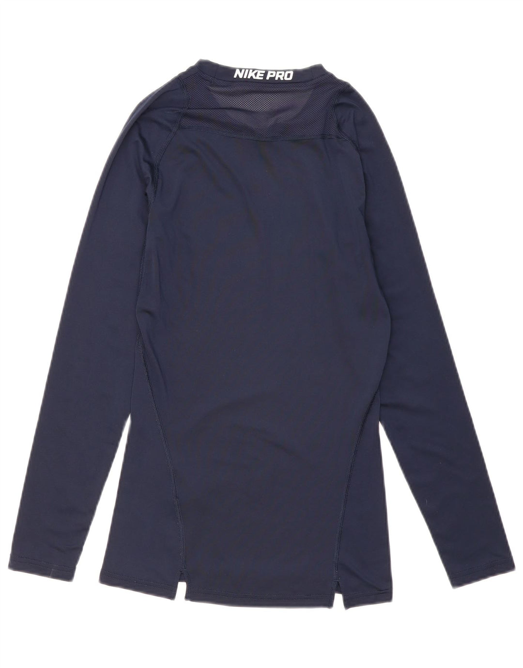 Maglia Nike Dri Fit da uomo a manica lunga piccola in poliestere blu navy