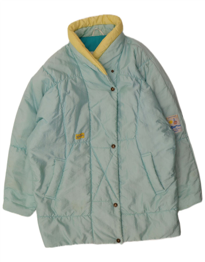 Cappotto imbottito oversize da donna Skila EU 38 Blu medio in poliammide