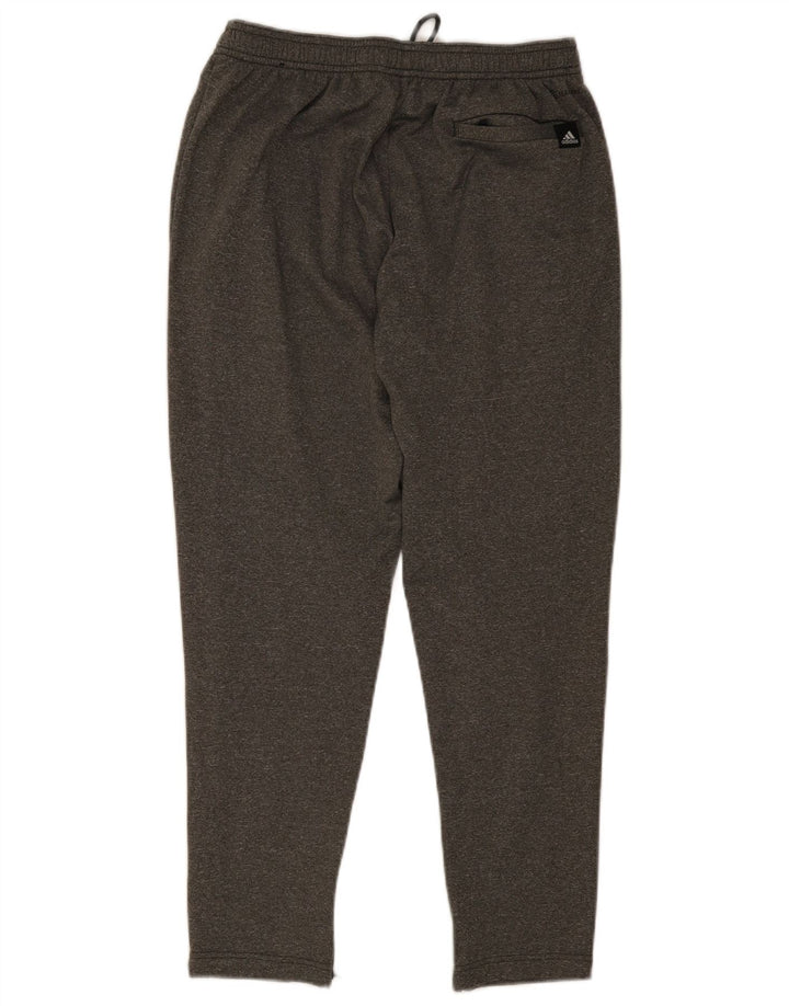 Pantaloni da tuta da uomo Adidas in poliestere grigio medio