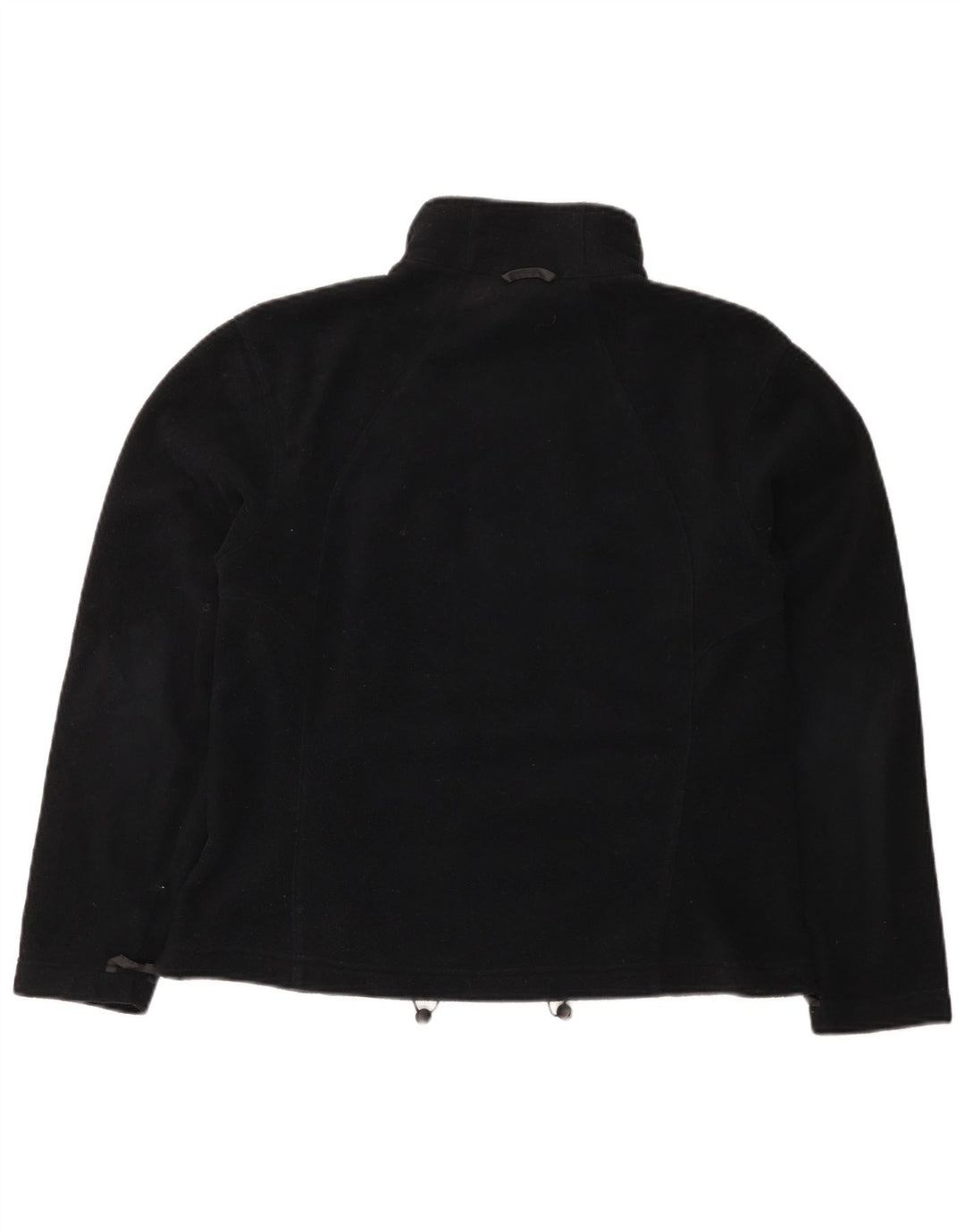 Giacca in pile foderata da donna Jack Wolfskin UK 16 grande poliestere nero