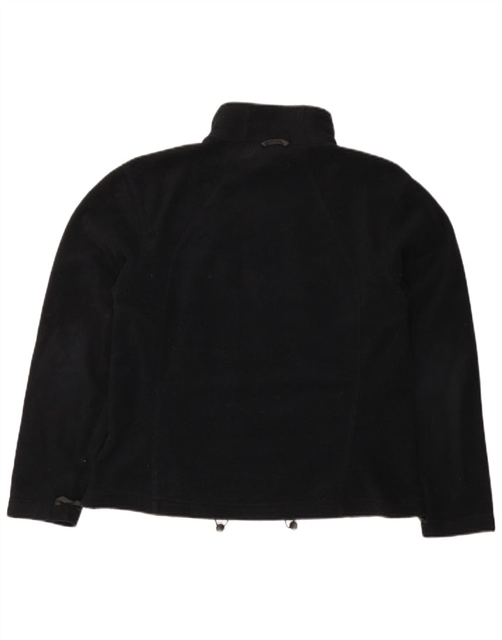 Giacca in pile foderata da donna Jack Wolfskin UK 16 grande poliestere nero