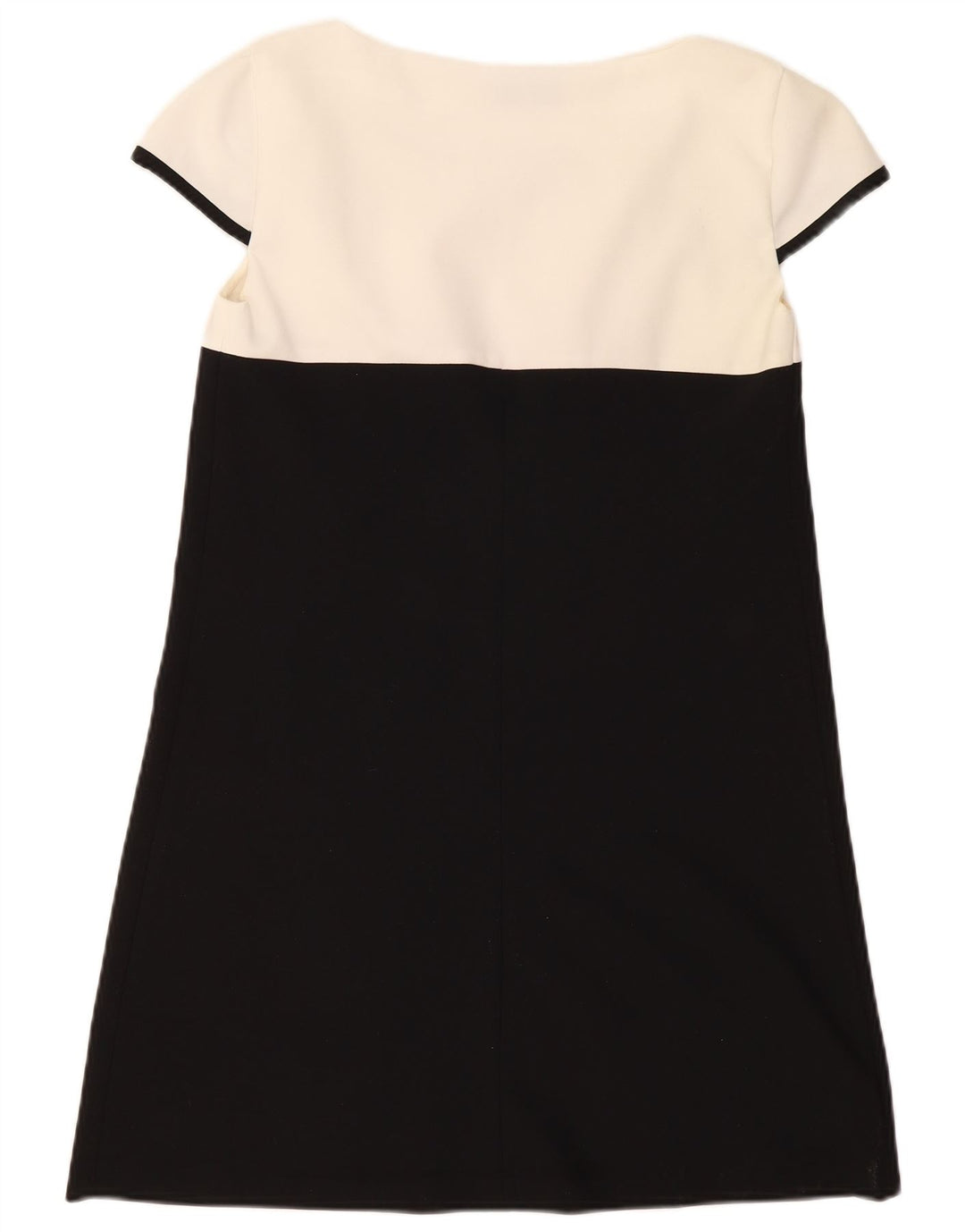 Abito vintage da donna a trapezio IT 46 Large Black Colourblock