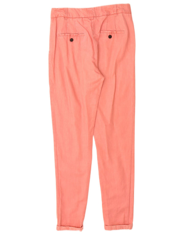 Pantaloni chino con pegging da donna Zara XS W24 L29 Lyocell rosa