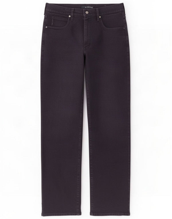 Armani Mens Straight Casual Trousers W36 L33 Navy Blue Cotton