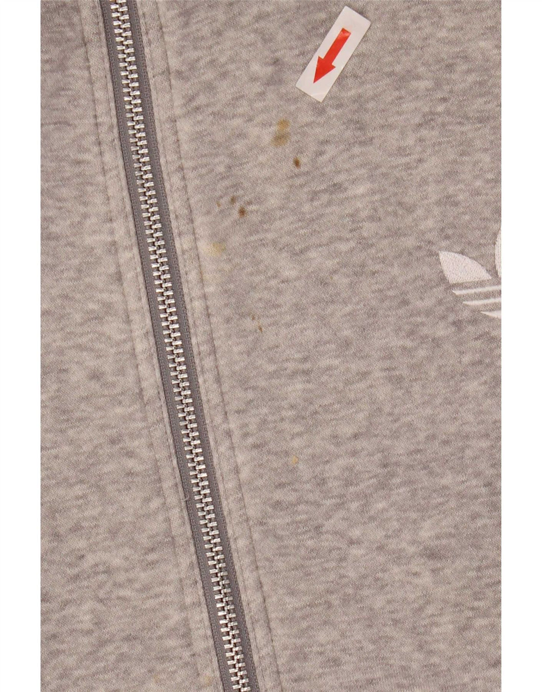 Giacca da ginnastica da uomo Adidas XL in cotone chiazzato grigio