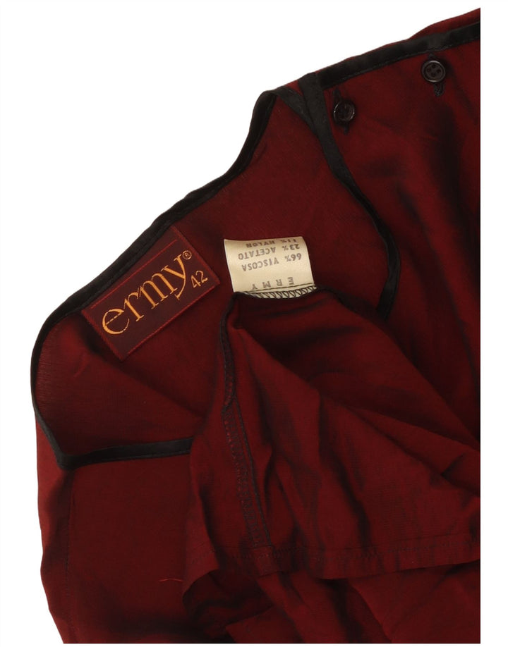 Camicetta vintage da donna Top IT 42 Viscosa bordeaux medio