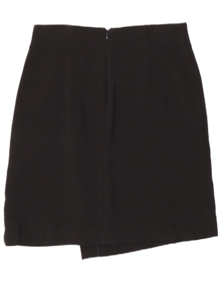 Gonna a tubino da donna Marks & Spencer UK 12 media W30 poliestere nero