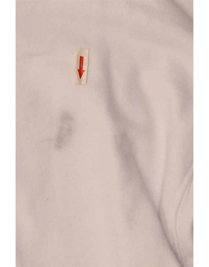 Levi's Uomo Felpa con vestibilità comoda grafica Maglione 2XL Cotone bianco
