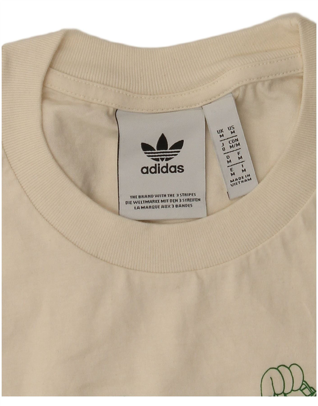 Maglietta grafica da uomo Adidas Top bianca media