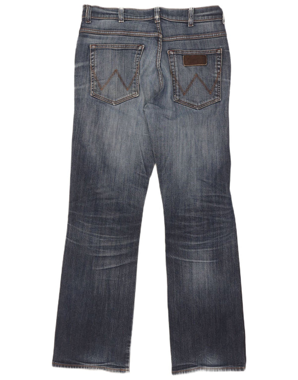 Jeans dritti invecchiati Pittsboro da uomo Wrangler W33 L32 cotone blu navy