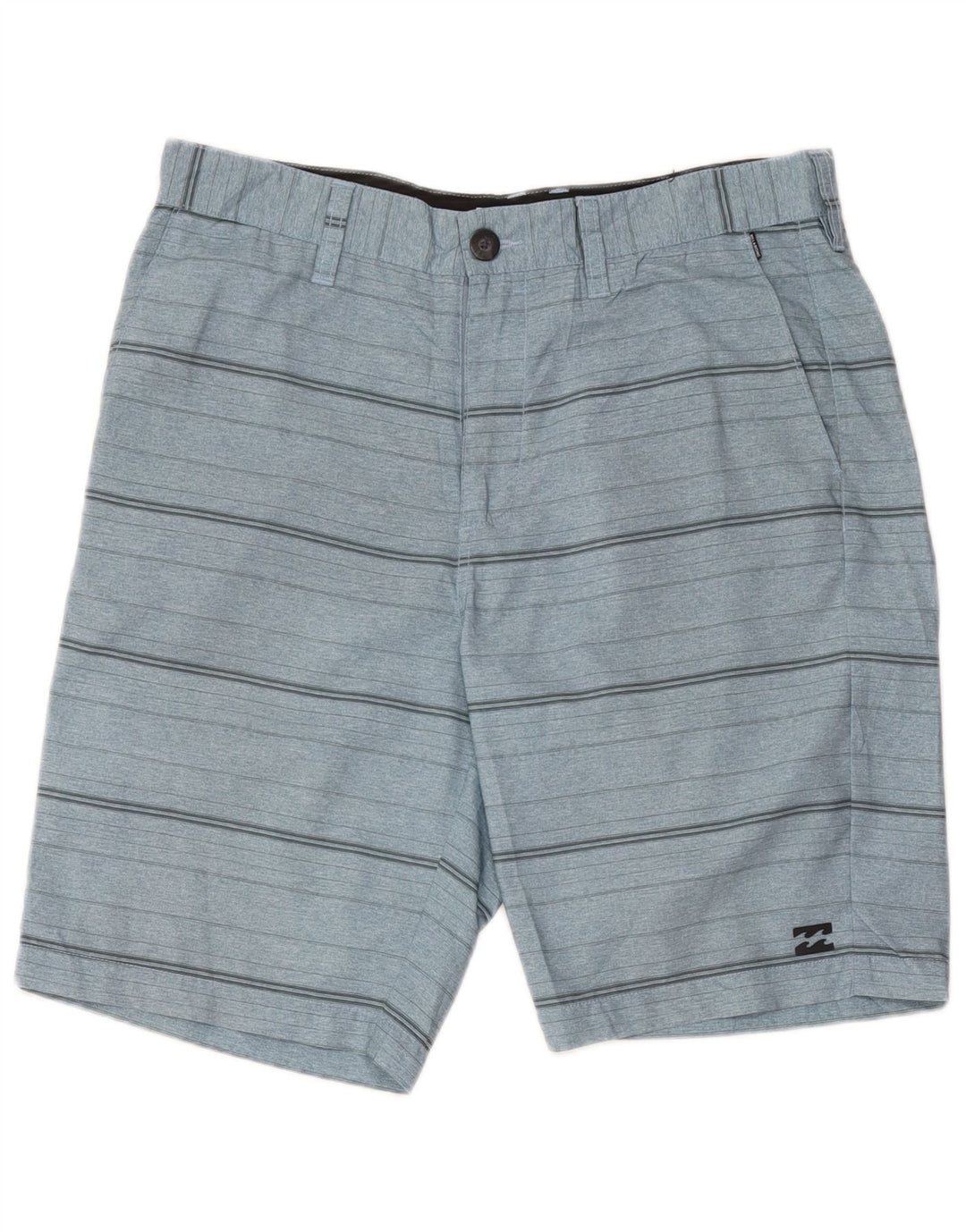 Pantaloncini chino da uomo Billabong W33 poliestere a righe blu medio