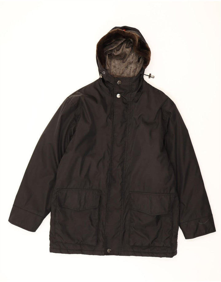 Giacca a vento con cappuccio da uomo Cape Horn UK 40 grande poliestere nero