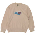 Felpa grafica da uomo Gas, maglione, cotone bianco sporco medio
