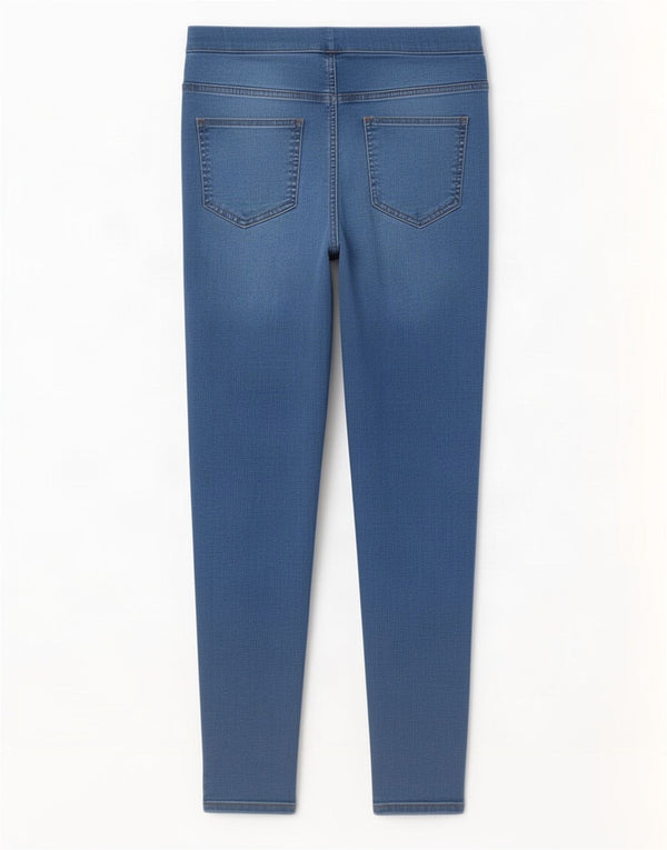 Marks & Spencer Womens Jegging Jeans UK 10 Small W28 L28 Navy Blue Cotton