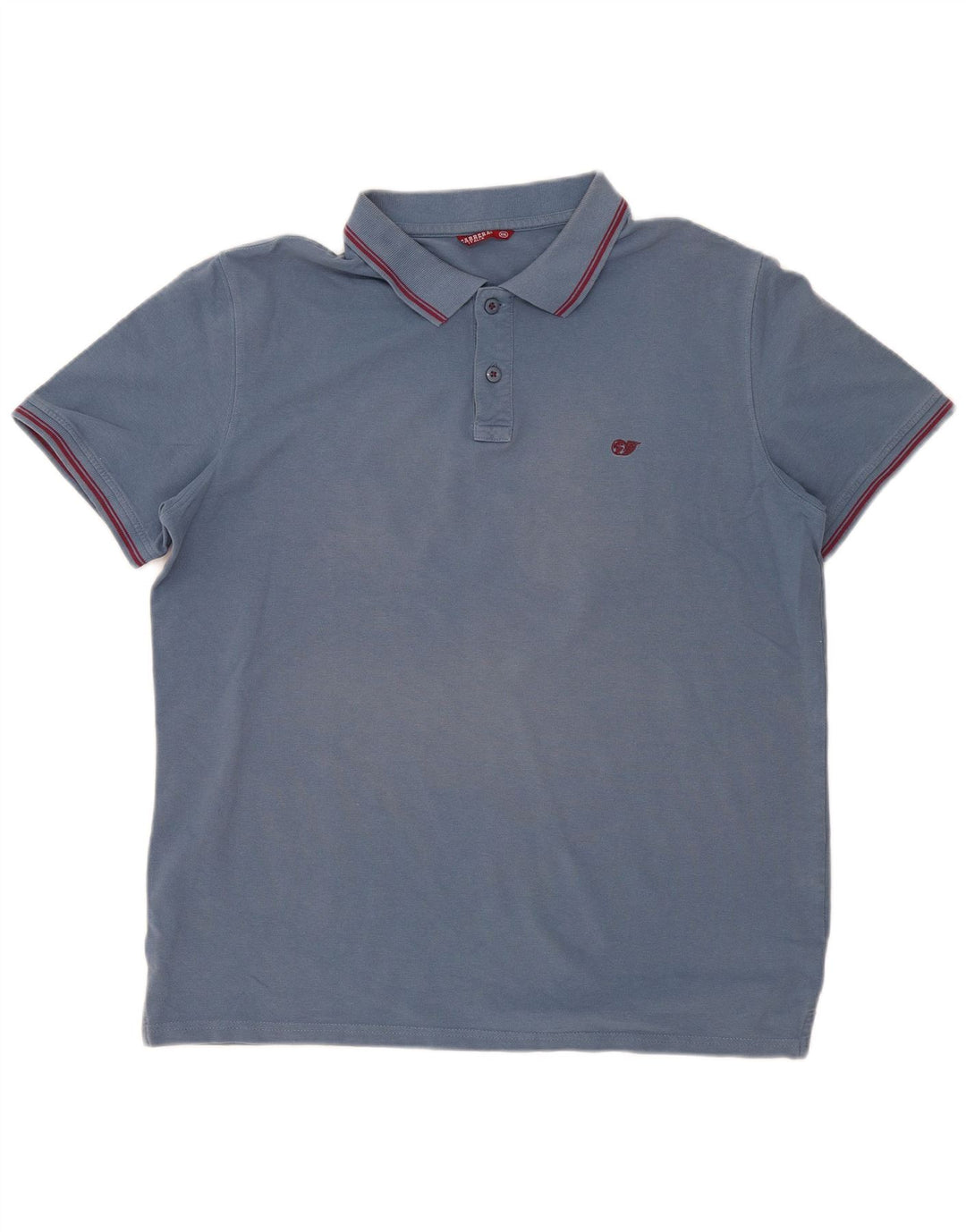 Polo da uomo Carrera 2XL in cotone a righe blu