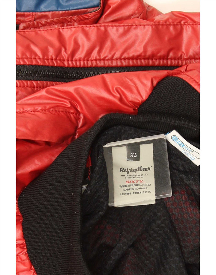 Giacca antipioggia da donna Refrigiwear UK 18 XL rosso color block