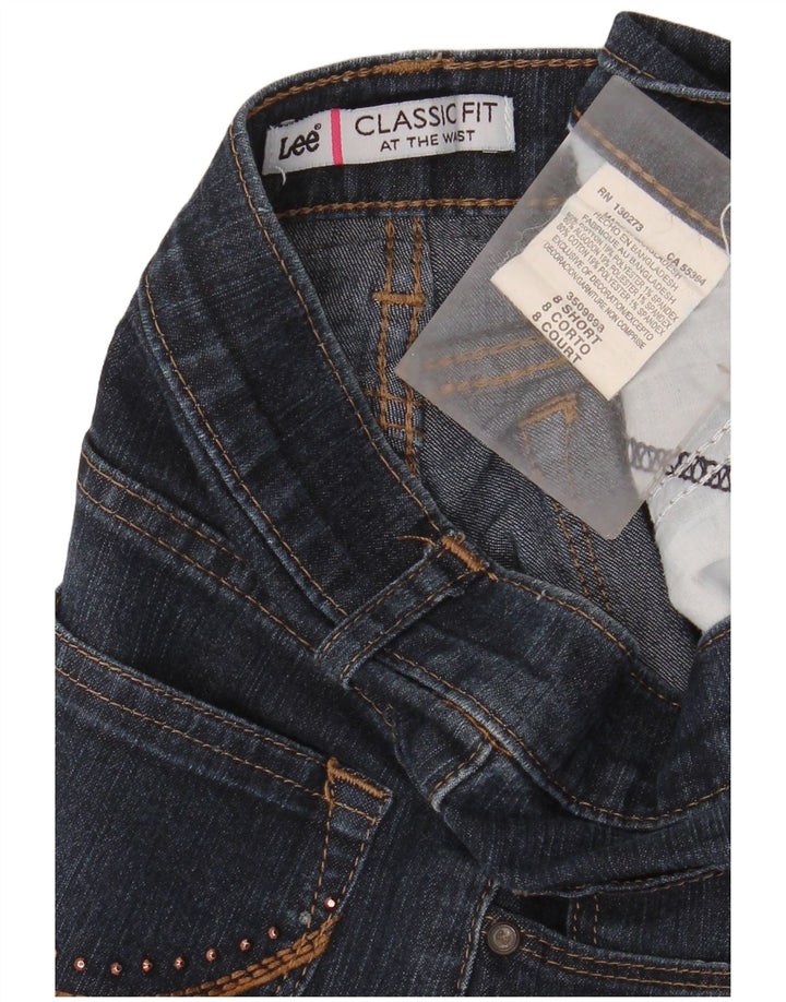 Jeans bootcut da donna LEE a vita alta US 8 medio W28 L30 blu navy