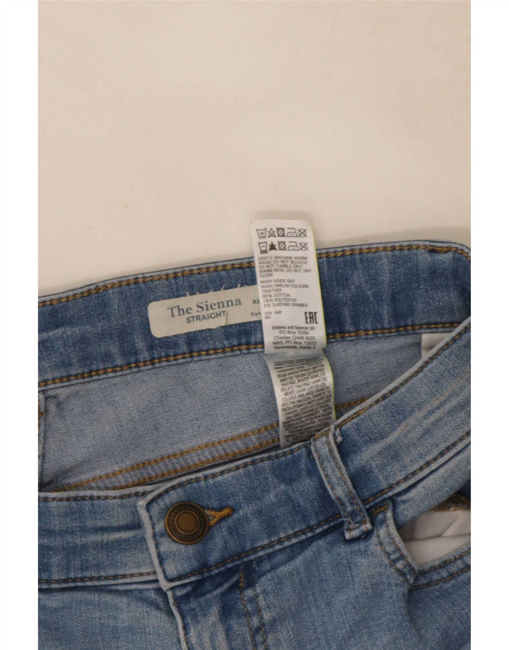 Jeans dritti Marks & Spencer da donna The Sienna UK 14 medio W30 L29 blu