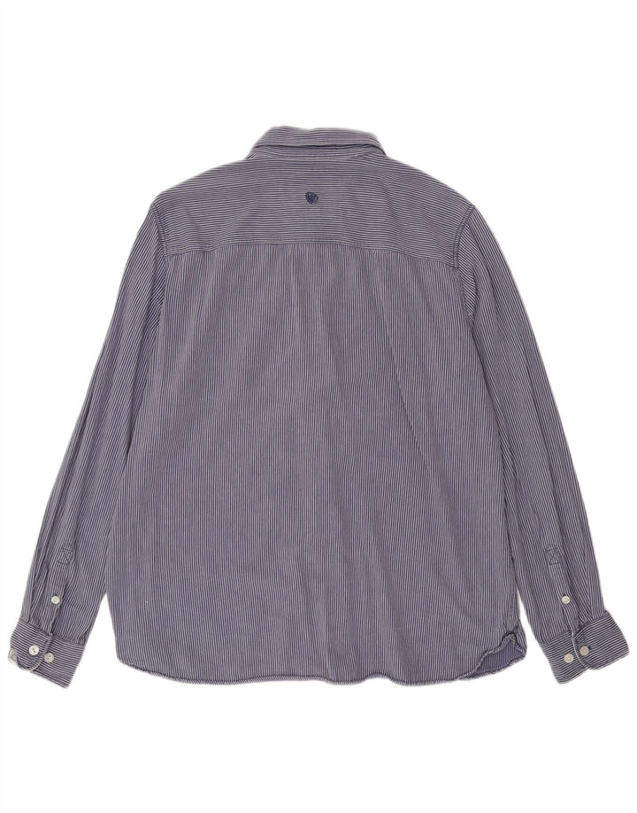 Camicia da uomo Fat Face XL in cotone gessato blu