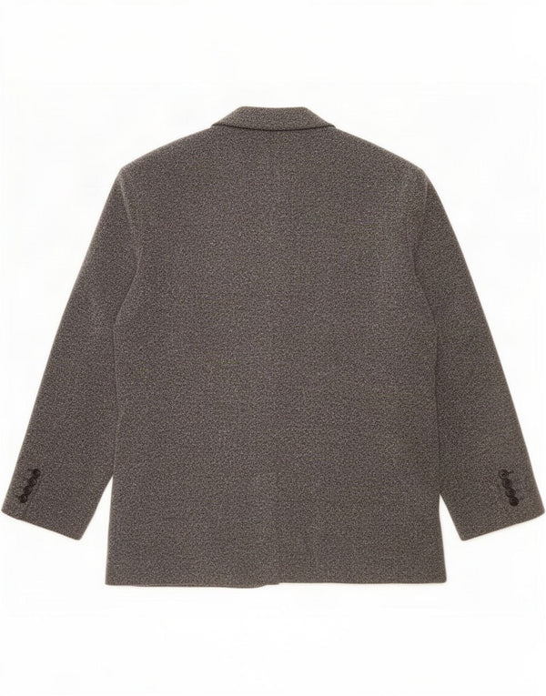 Giacca blazer corta a 3 bottoni Marks & Spencer da uomo UK 42 grande grigio screziato