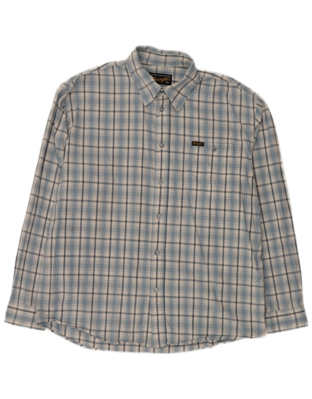 Camicia da uomo Wrangler XL a quadri blu