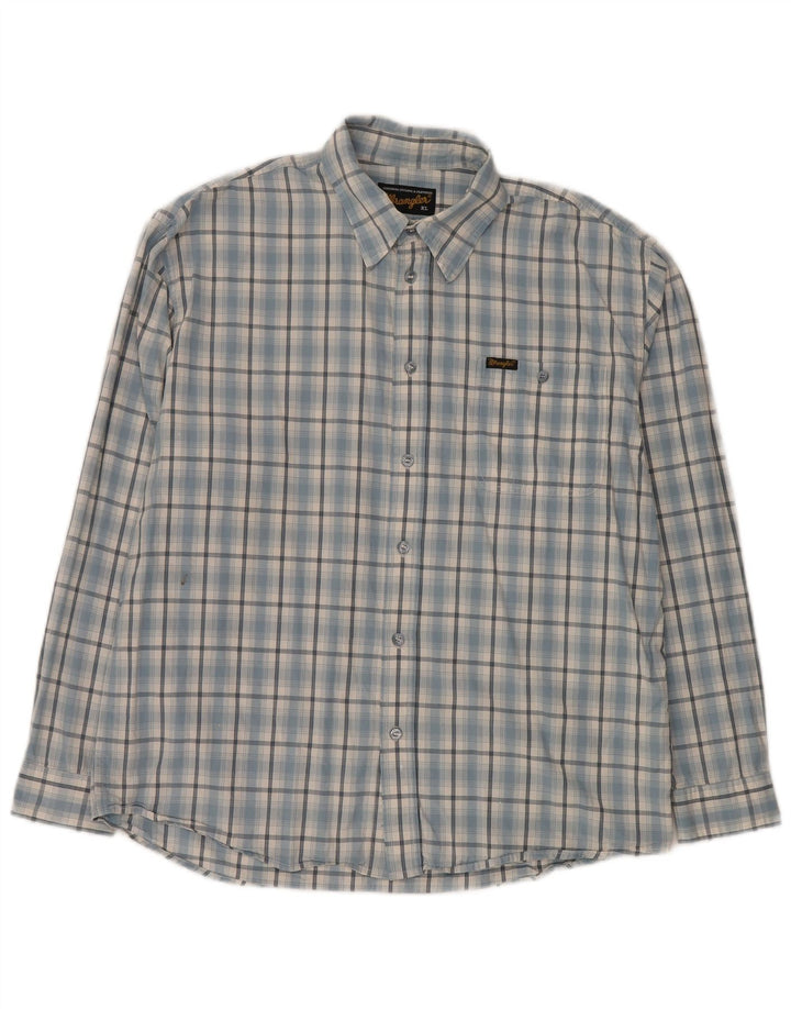 Camicia da uomo Wrangler XL a quadri blu