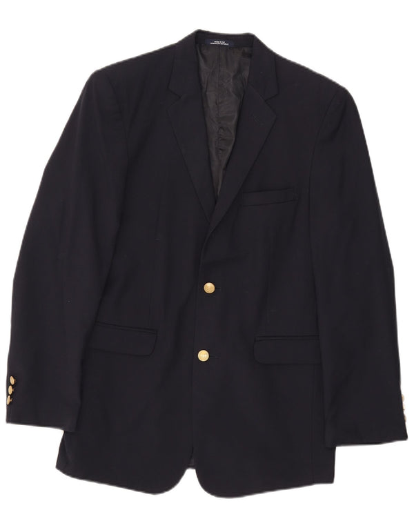 Giacca blazer a 2 bottoni Chaps Boys 15-16 anni in poliestere blu navy