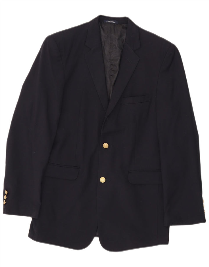 Giacca blazer a 2 bottoni Chaps Boys 15-16 anni in poliestere blu navy
