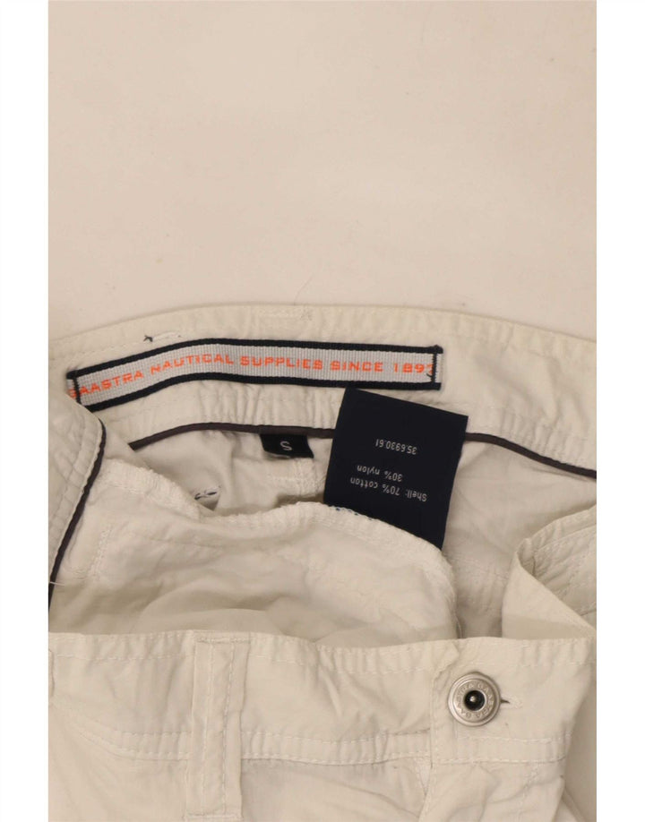 Pantaloncini cargo grafici da uomo Gaastra piccoli W29 cotone bianco