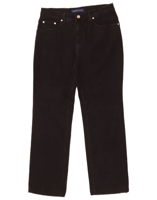 Jeans dritti da uomo Trussardi taglia 30 W30 L29 cotone nero