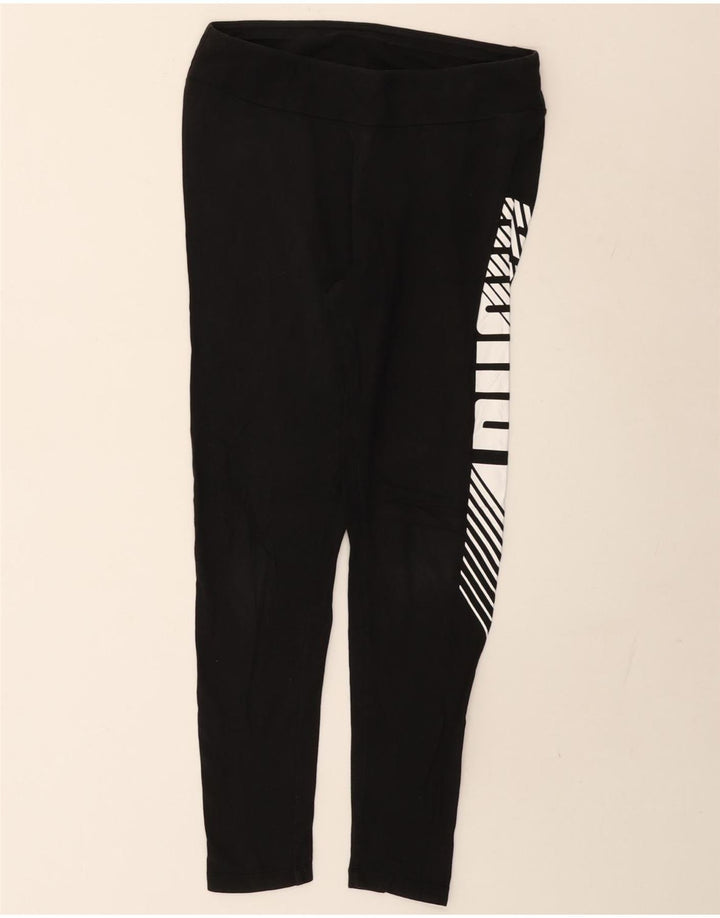 Leggings grafici da donna Puma UK 12 medio neri