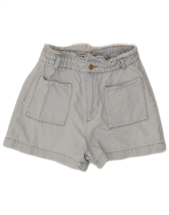 Pantaloncini di jeans da donna Zara EU 38 piccoli W28 blu