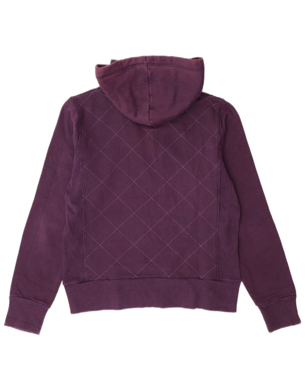 Maglione con cappuccio da donna LOTTO UK 16 Cotone a quadri viola grande