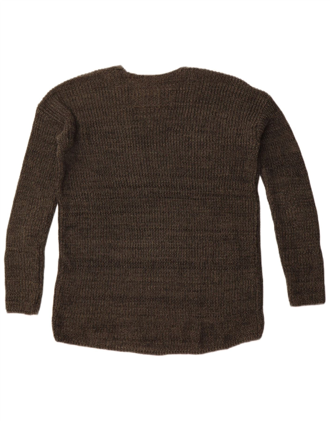 Maglione maglione oversize da donna con scollo a V Superdry UK 6 XS cotone kaki