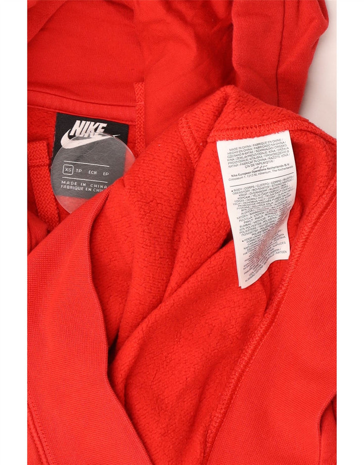 Felpa con cappuccio da uomo Nike XS in cotone rosso