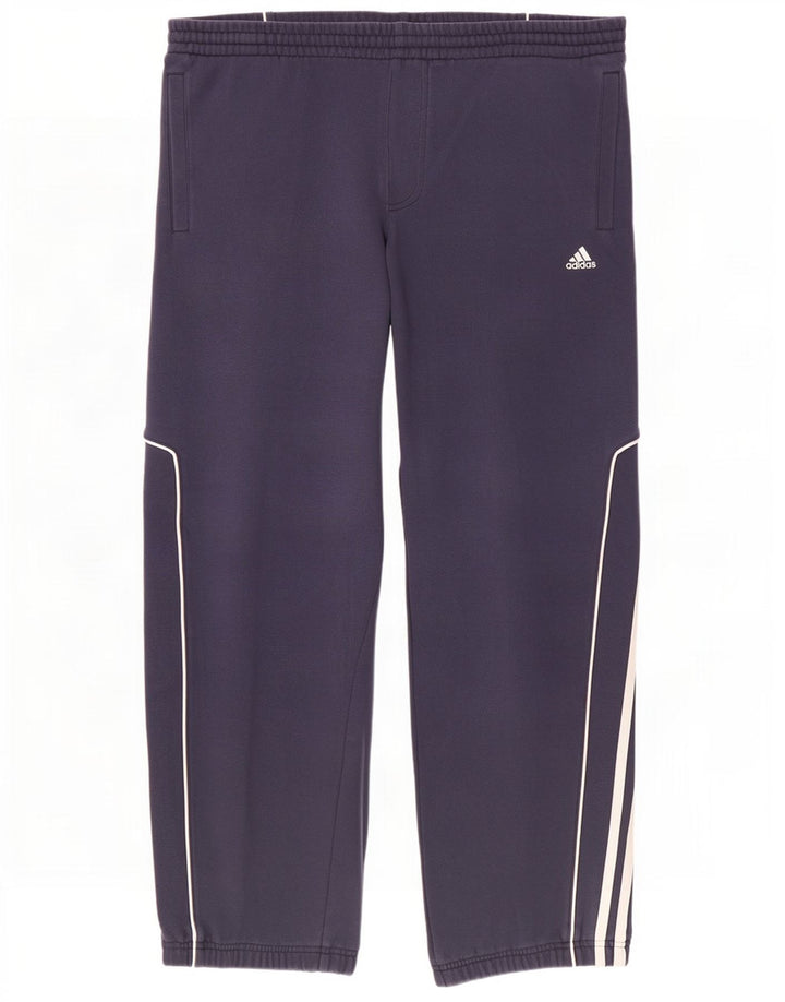 Pantaloni da tuta Adidas Climalite da uomo Joggers medi in cotone blu navy