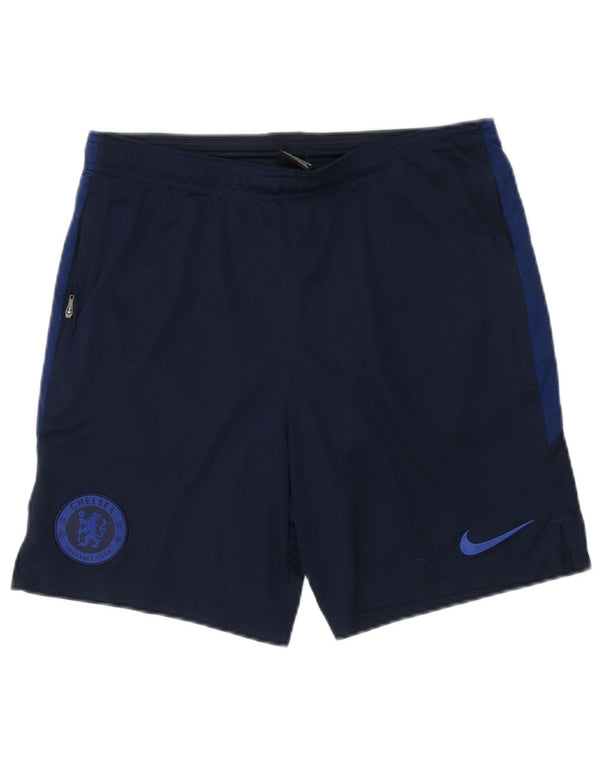 Pantaloncini sportivi Nike Chelsea FC da uomo, poliestere medio blu navy