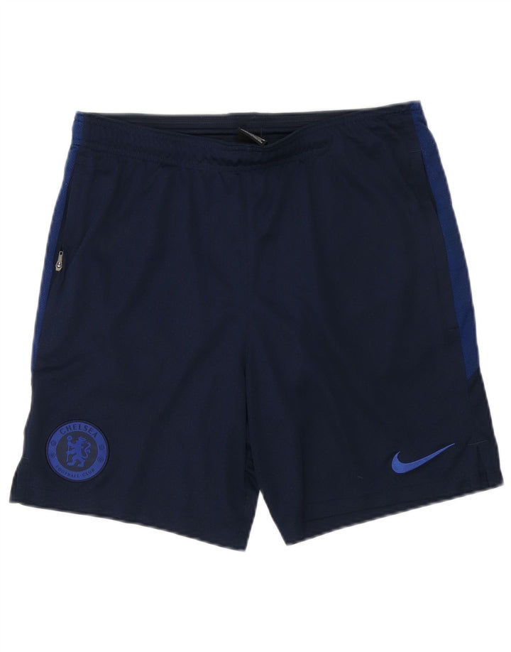 Pantaloncini sportivi Nike Chelsea FC da uomo, poliestere medio blu navy