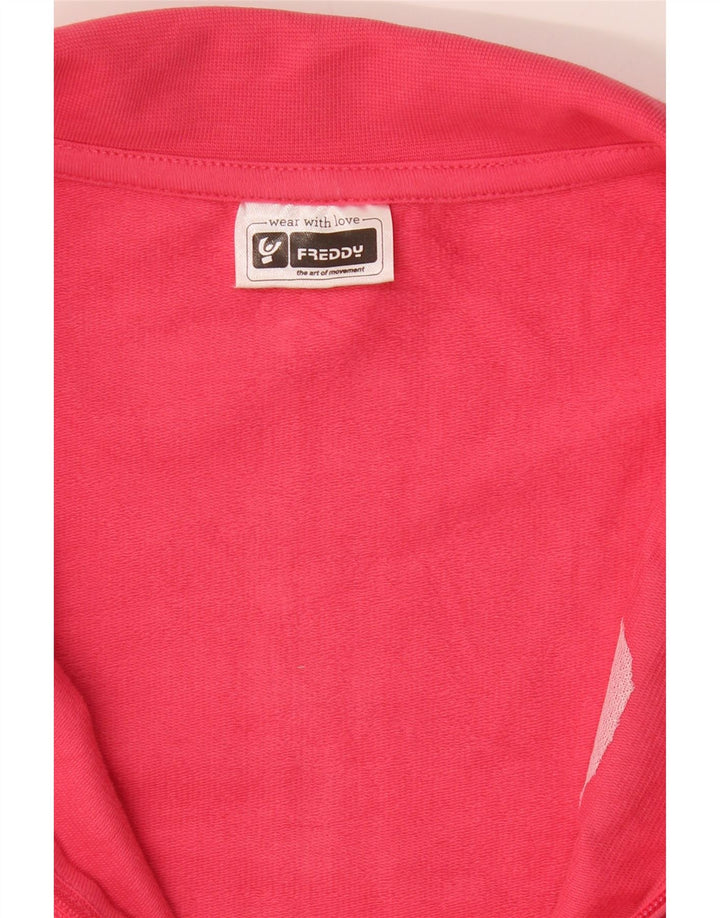 FREDDY Womens Tracksuit Top Jacket UK 16 Large Pink Vintage Freddy and Second-Hand Freddy from Messina Hembry 