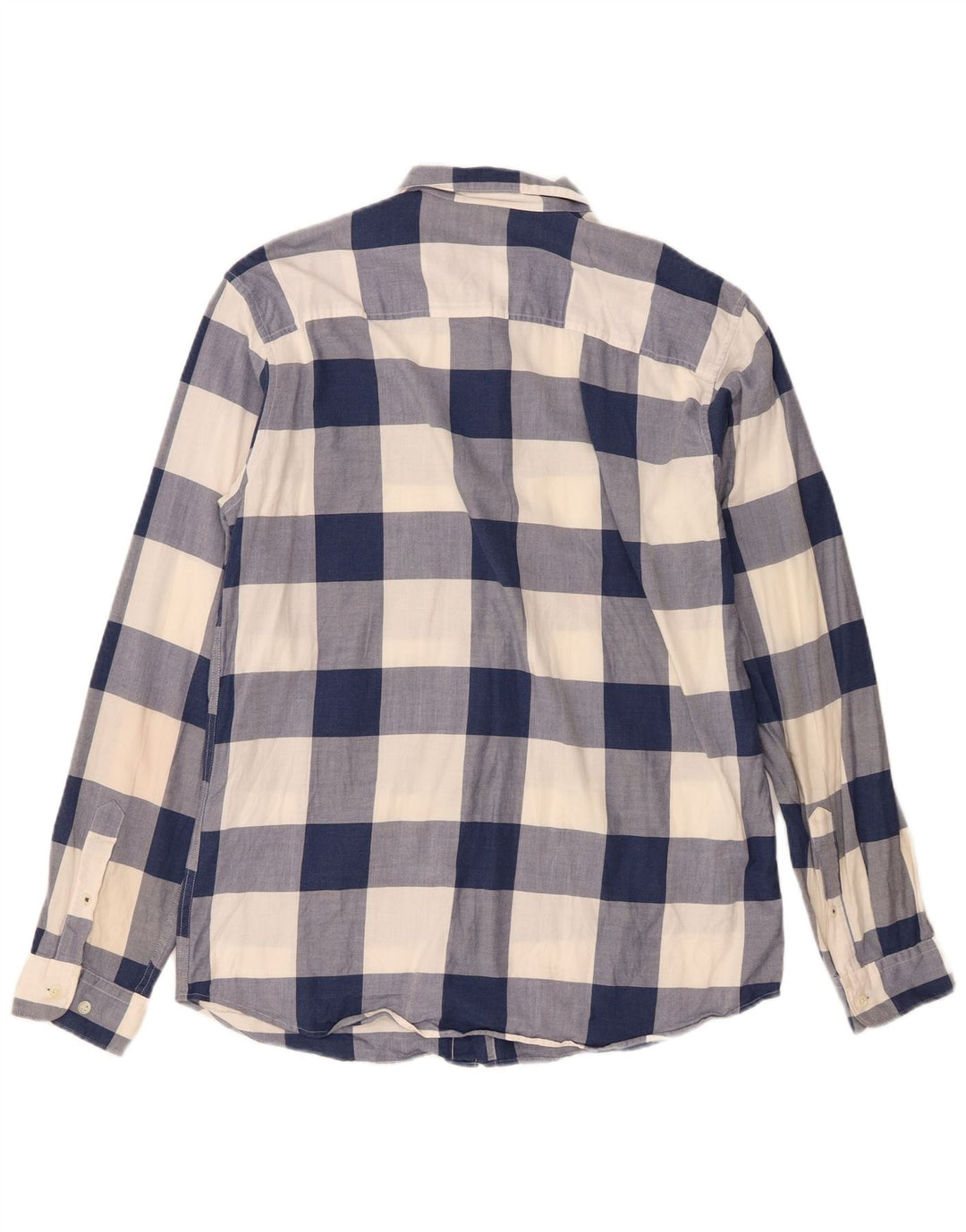 Jack & Jones Camicia da uomo slim fit in flanella di cotone a quadri blu grande