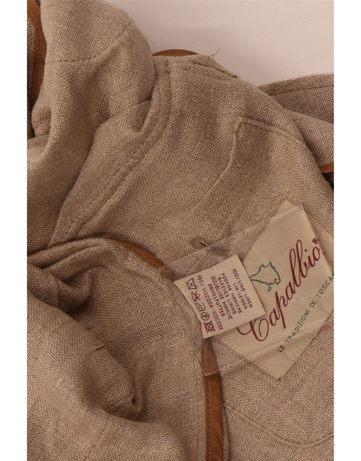 Giacca Utility Uomo Capalbio IT 52 XL Lino Beige