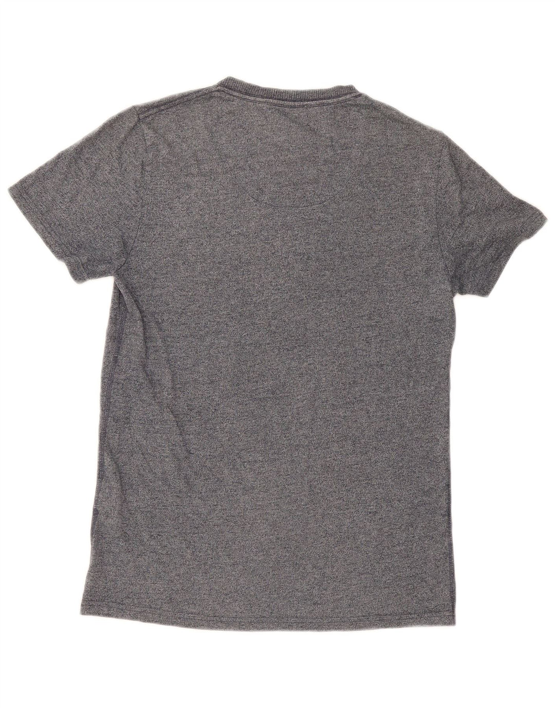 T-shirt da uomo Superdry Top Small in cotone chiazzato grigio