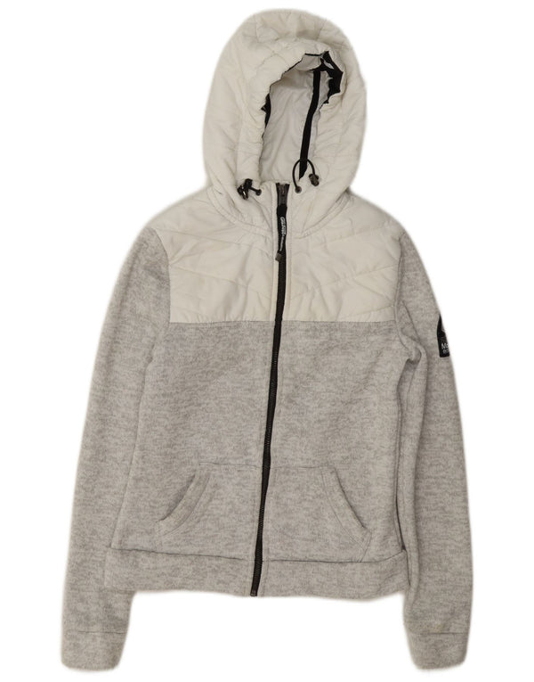 Giacca sportiva da donna con cappuccio Superdry UK 6 XS color grigio
