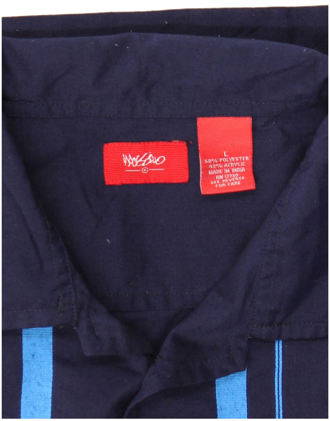 Camicia a maniche corte da bambino Mossimo 14-15 anni a righe grandi blu navy