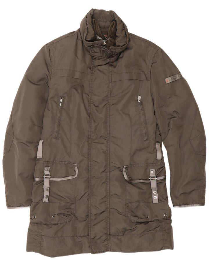 PEUTEREY Cappotto imbottito da uomo UK 36 Small Grigio Poliammide